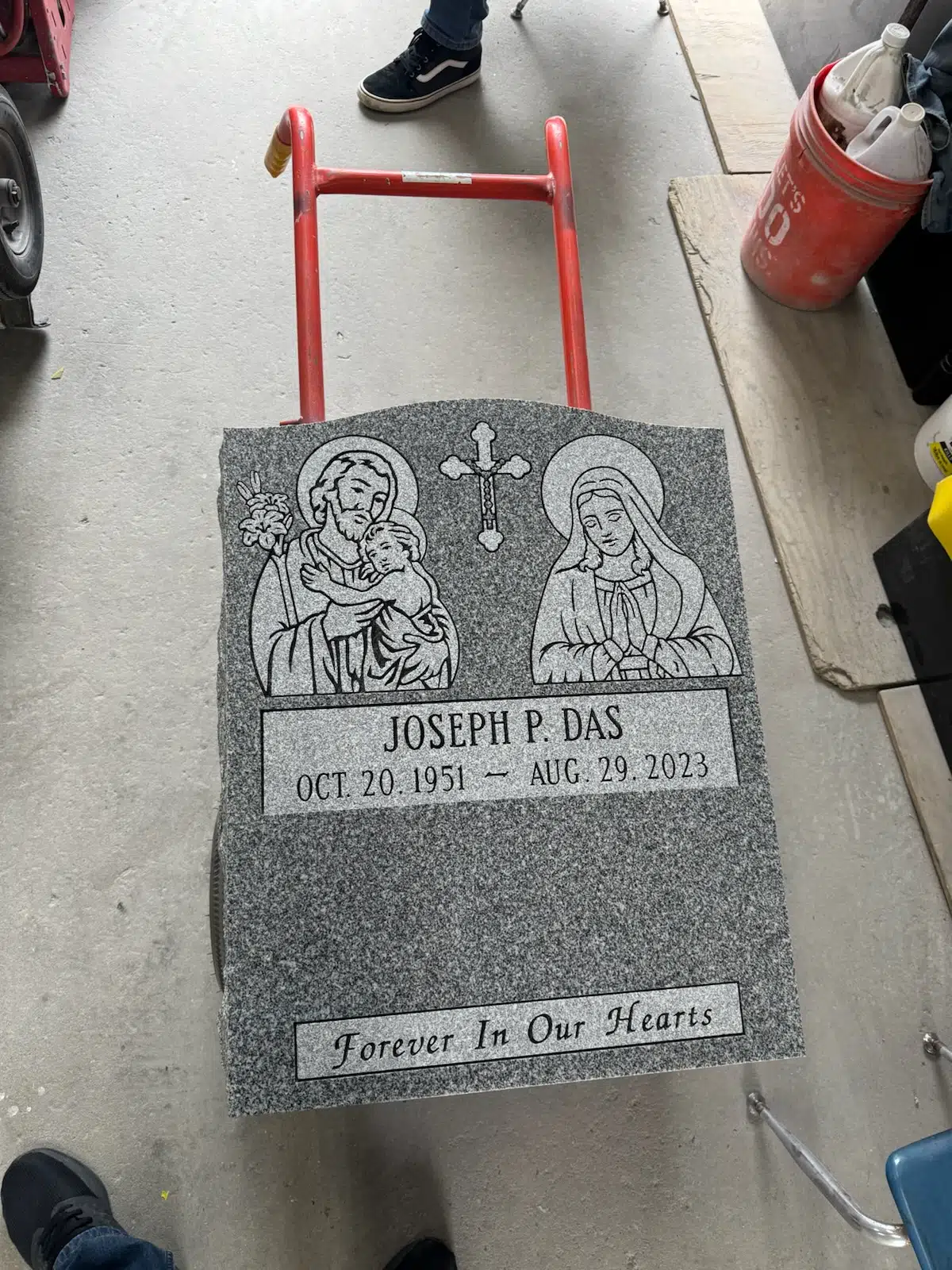 Granite headstone hand-carved by Headstone & Graves Depot — image 8
