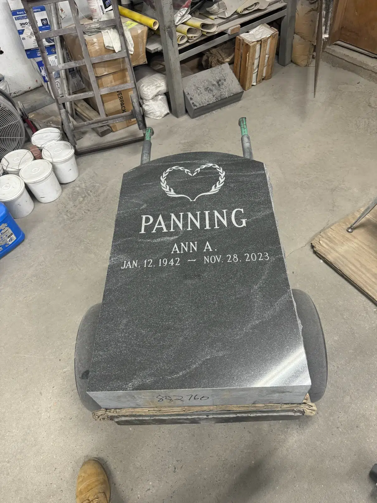 Granite headstone hand-carved by Headstone & Graves Depot — image 9
