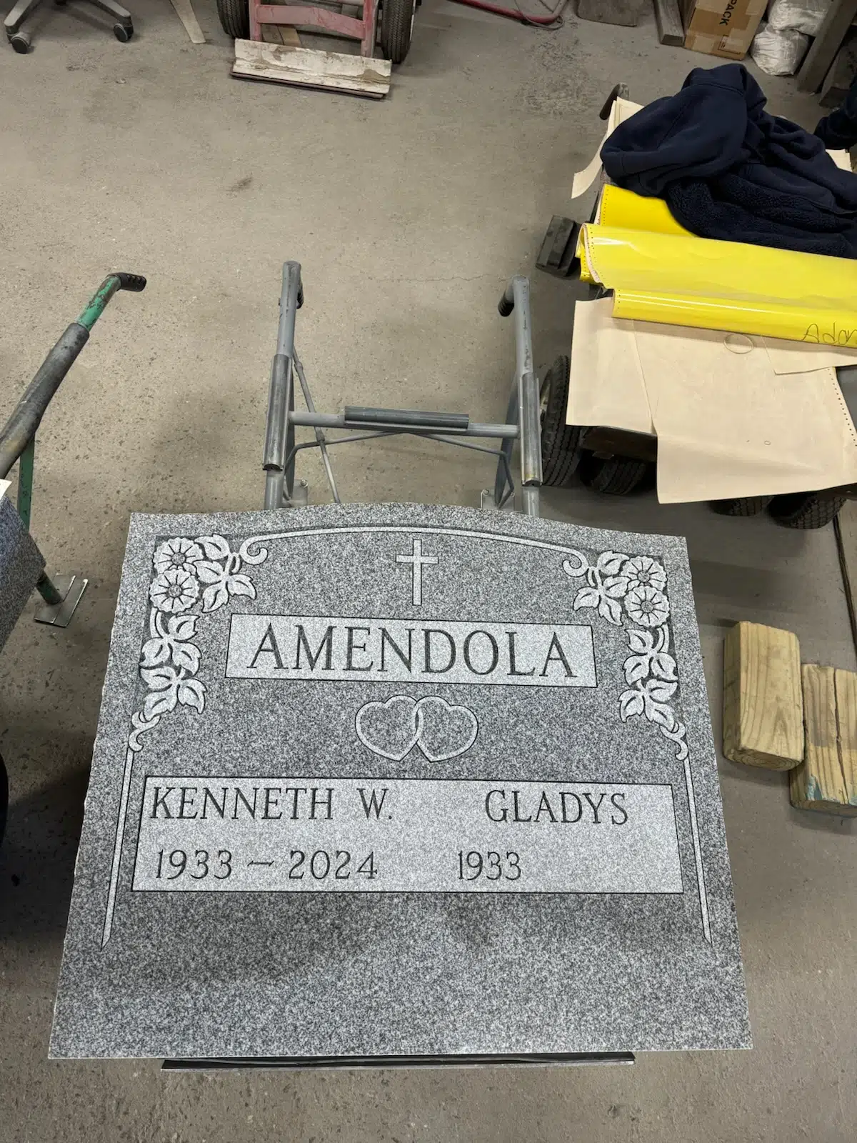 Granite headstone hand-carved by Headstone & Graves Depot — image 2